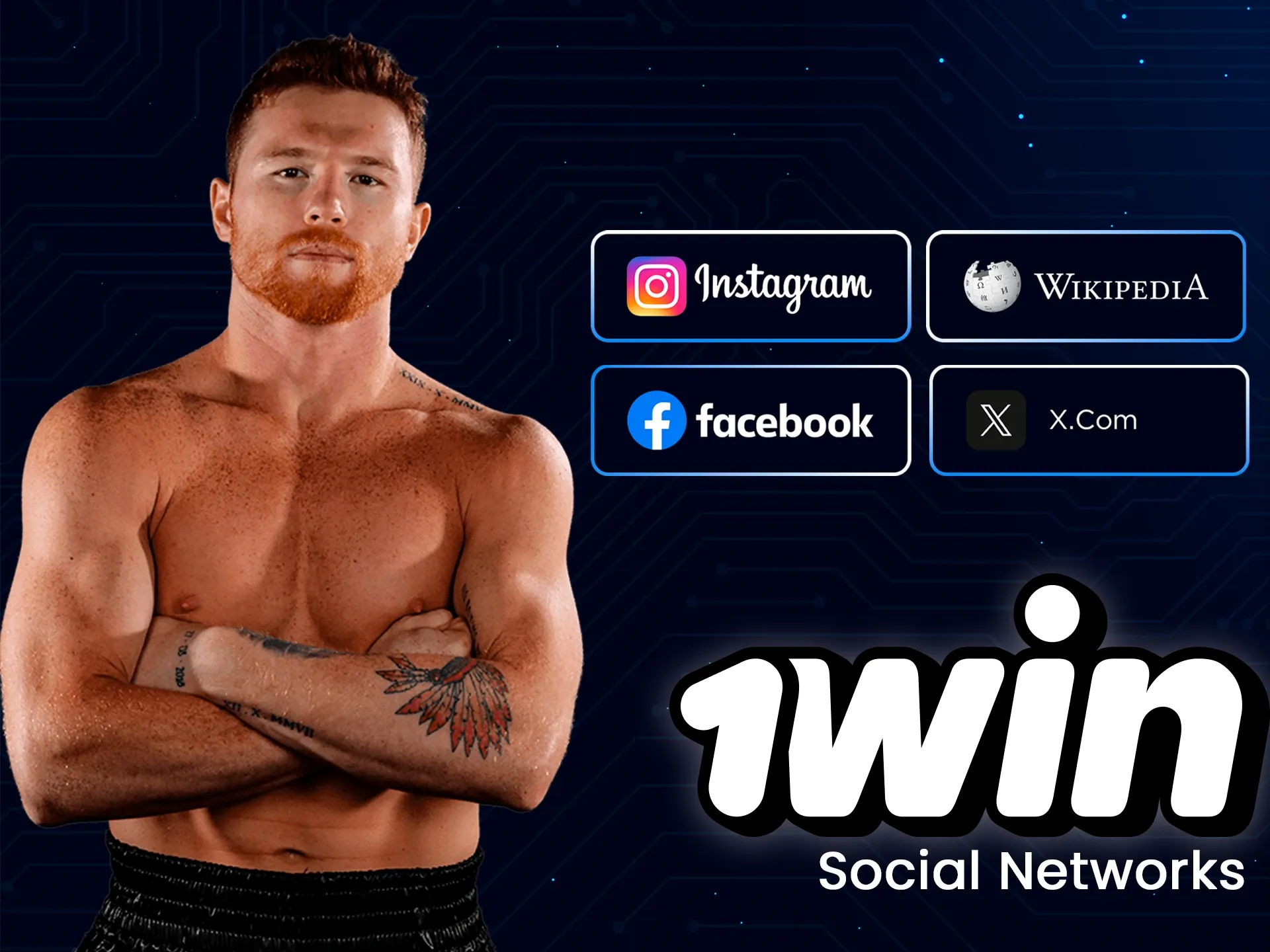 Find more about Canelo Alvarez on social media.