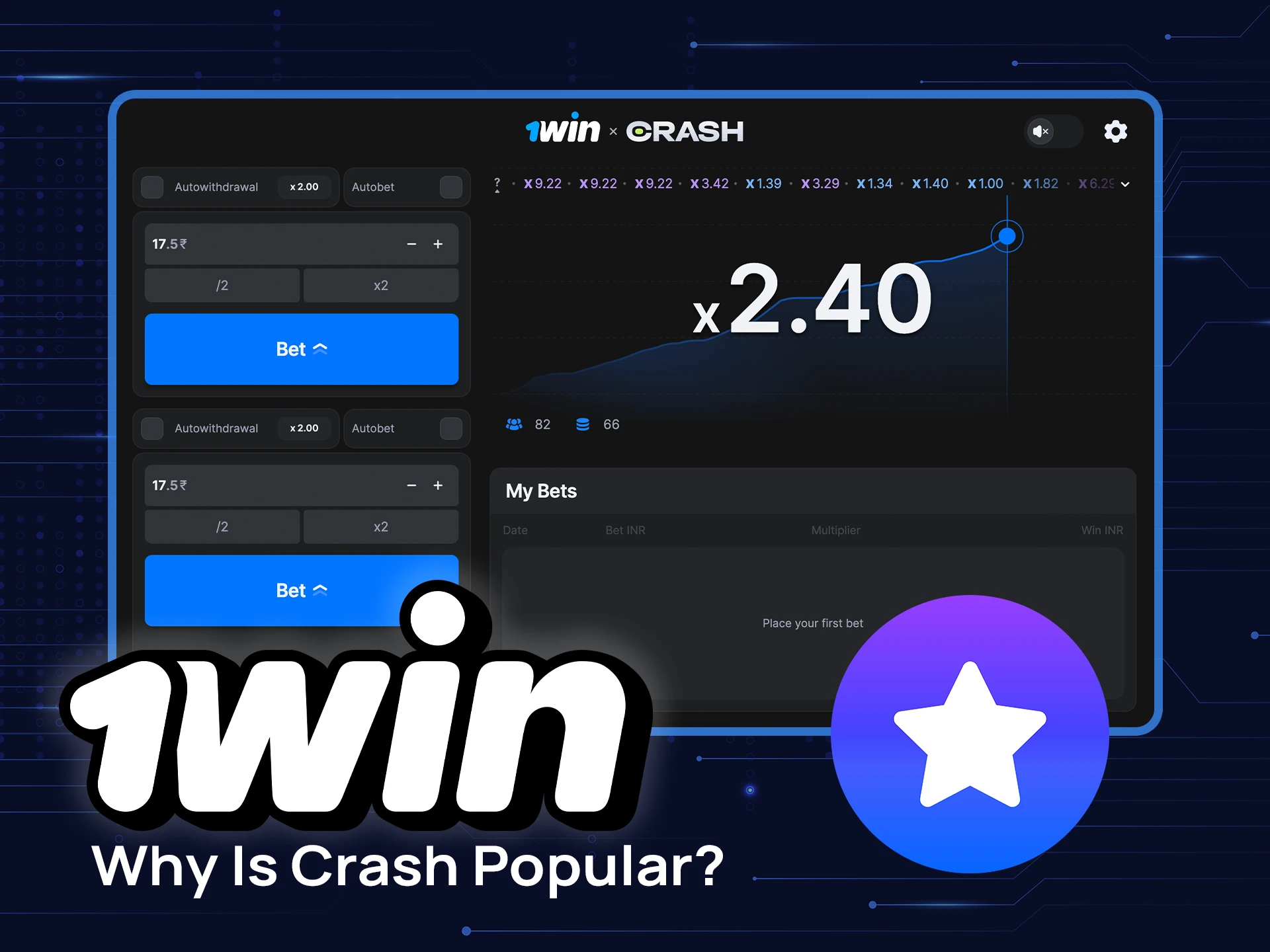 Discover why Crash is so popular on 1win and start winning.